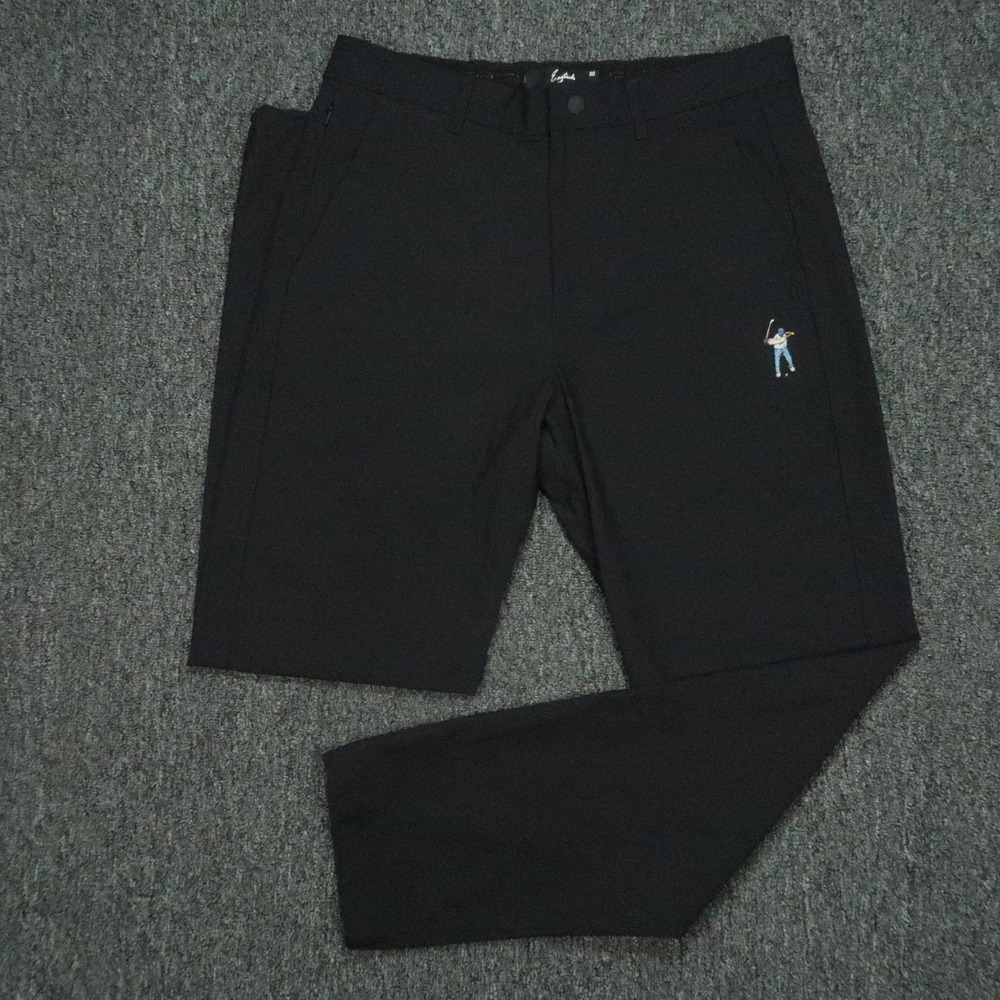 Eastside Golf Pants Mens 30x30 Black Tech‎ Trousers Straight Golfing Chino
